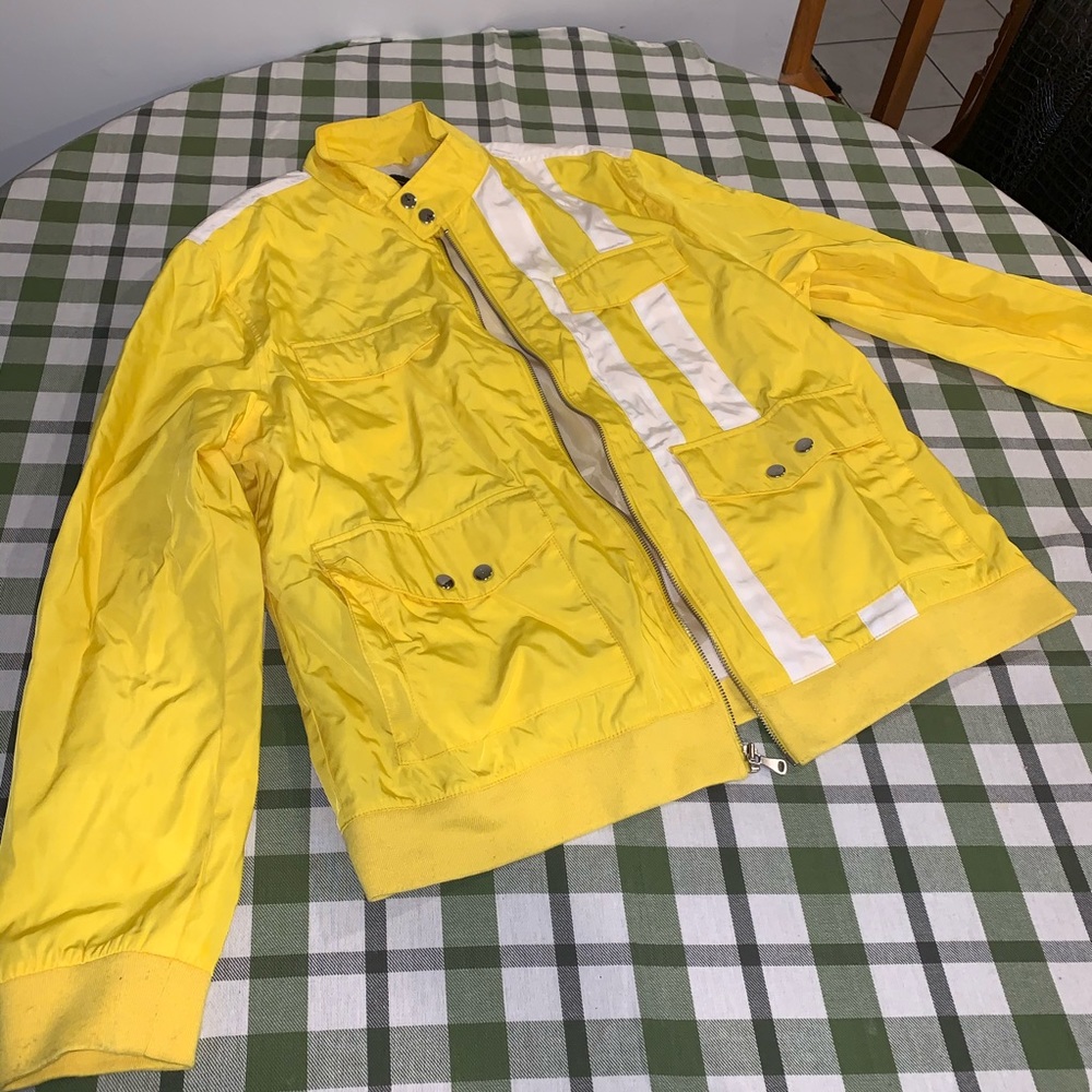I.N.C Yellow Zip Up Jacket